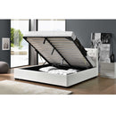 Ágy rakodótérrel, fehér, 180x200, DORLEN 2 NEW