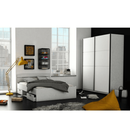 Ágykeret, 160x200, fehér, MICHIGAN NEW