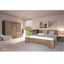 Ágy, tölgy lefkas sötét, 180x200, MONTANA L2