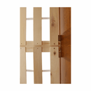 Ágy, tűnyalábos fenyőfa tölgy árnyalatban, 180x200, PROVO NEW