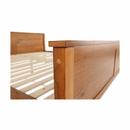 Ágy, tűnyalábos fenyőfa tölgy árnyalatban, 180x200, PROVO NEW