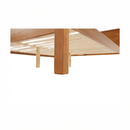 Ágy, tűnyalábos fenyőfa tölgy árnyalatban, 160x200, PROVO