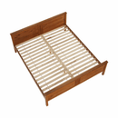 Ágy, tűnyalábos fenyőfa tölgy árnyalatban, 180x200, PROVO NEW