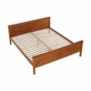 Ágy, tűnyalábos fenyőfa tölgy árnyalatban, 180x200, PROVO