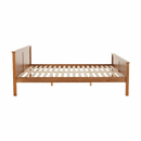 Ágy, tűnyalábos fenyőfa tölgy árnyalatban, 180x200, PROVO