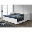 Kinyitható ágy, fehér, GORETA