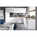 Élelmiszer szekrény, fehér/fehér extra magasfényű, jobbos, AURORA D40SP