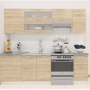 élelmiszer szekrény, tölgy sonoma/fehér, jobbos, FABIANA S - 60/210