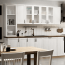 Felsőszekrény üveggel, fehér/sosna északi, ROYAL G60KSN