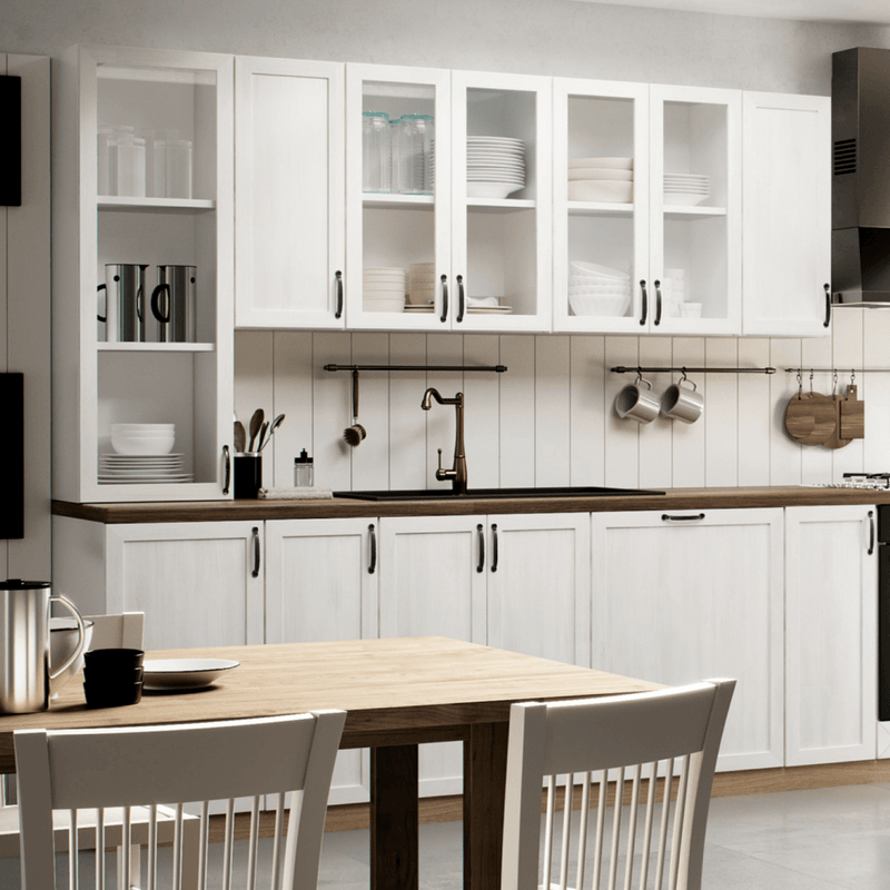 Felsőszekrény, fehér/sosna északi, jobbos, ROYAL G30