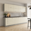 Alsó mosogató szekrény, magas fényű bézs, PRADO 80 ZL 2F BB