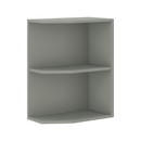 Sarokszekrény polcokkal, alsó, szürke, PRADO 30 D ZAK BB
