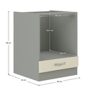 alsószekrény, bézs magas fényezéssel, PRADO 60 DG BB