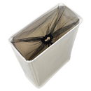 Összecsukható szennyestartó kerekekkel, bézs, PRIOR