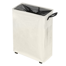 Összecsukható szennyestartó kerekekkel, bézs, PRIOR