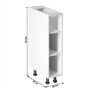 alsószekrény két polccal D20P, fehér, PROVANCE