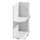 alsószekrény két polccal D25PZ, jobbos, fehér, PROVANCE