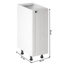 alsószekrény D30, jobbos, fehér/sosna andersen, PROVANCE