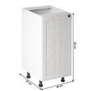 alsószekrény D40, balos, fehér/sosna andersen, PROVANCE