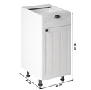 alsószekrény fiókkal D40S1, fehér/sosna andersen, PROVANCE