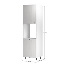 Élelmiszer szekrény D60P, fehér/sosna andersen, balos, PROVANCE