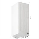 Felsőszekrény G30, balos, fehér/sosna andersen, PROVANCE