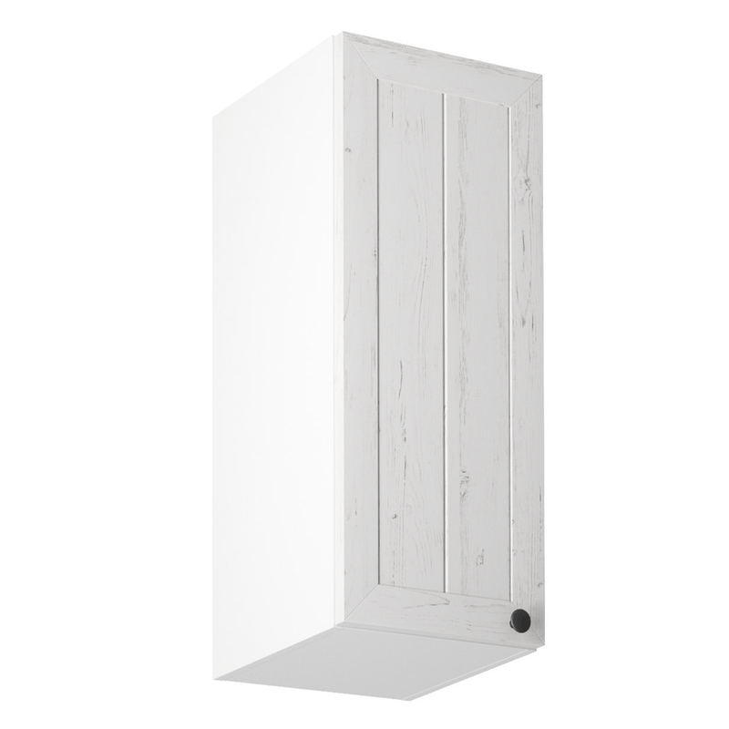 Felsőszekrény G30, balos, fehér/sosna andersen, PROVANCE