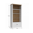 Könyvespolc R1, sosna andersen/tölgy lefkas, PROVANCE