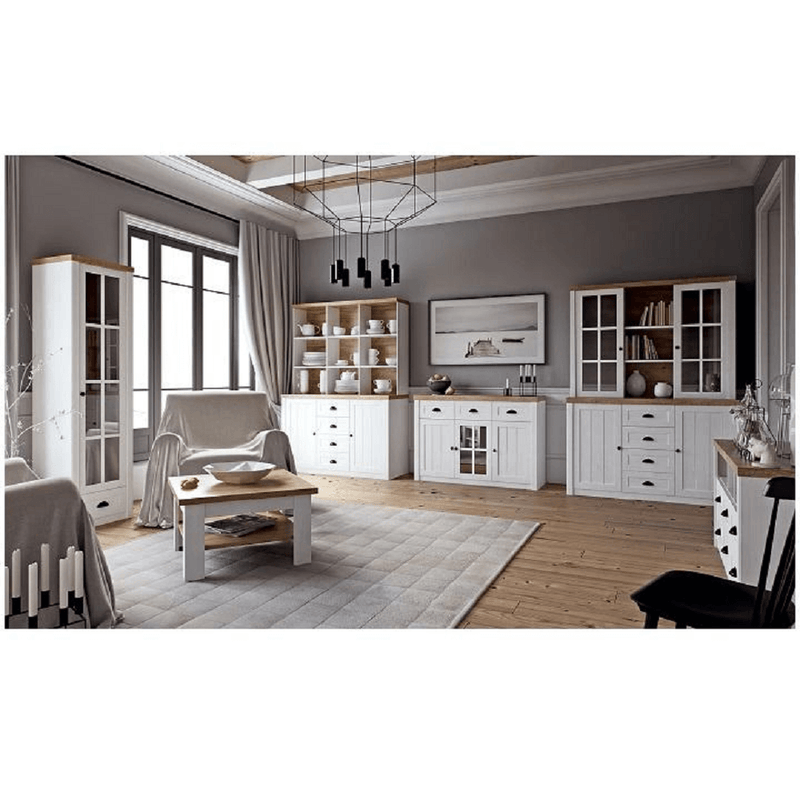 Dohányzóasztal, sosna Andersen/tölgy lefkas, PROVANCE ST