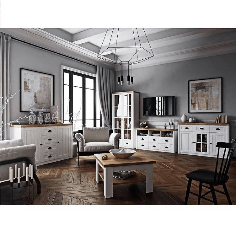 Dohányzóasztal, sosna Andersen/tölgy lefkas, PROVANCE ST