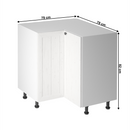 Alsó sarokszekrény D90N, fehér/sosna andersen, jobb, PROVANCE