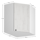 Felső sarokszekrény G60N, fehér/sosna andersen, jobb, PROVANCE