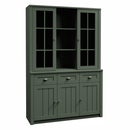 Komód ráépítés W2D, vitrin, zöld, PROVANCE