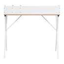 Számítógépasztal, világos tölgy/fehér, PSALMO