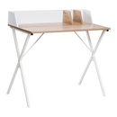 Számítógépasztal, világos tölgy/fehér, PSALMO