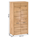 Szekrény, akasztós, appalachian tölgy, PUSAN F