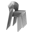 Rakásolható szék, szürke, RADANA NEW