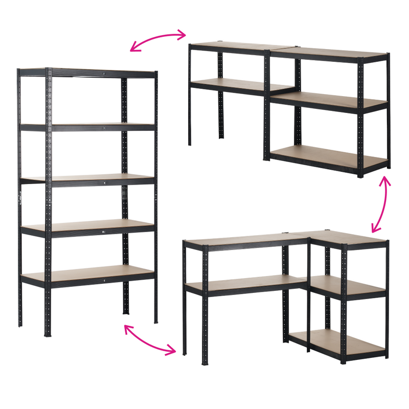 Polcállvány, tölgy/fekete, RADMAN