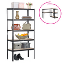 Polcállvány, tölgy/fekete, RADMAN