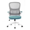 Irodai szék, barna/neomint/fehér, RAMIRO