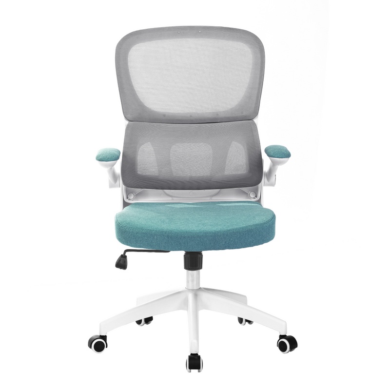 Irodai szék, barna/neomint/fehér, RAMIRO