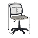 Forgószék, szürke/fekete, RAMIZA