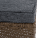 Kerti rattan szett, természetes/világosszürke, RANDI