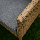 Kerti rattan szett, természetes/világosszürke, RANDI