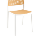 Rakásolható szék, fehér/bézs, RAVID TYP 1