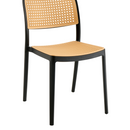 Rakásolható szék, fekete/bézs, RAVID TYP 1