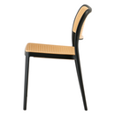 Rakásolható szék, fekete/bézs, RAVID TYP 1