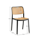 Rakásolható szék, fekete/bézs, RAVID TYP 1