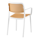 Rakásolható szék, fehér/bézs, RAVID TYP 2