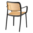 Rakásolható szék, fekete/bézs, RAVID TYP 2